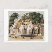 Carte Postale Les autochtones rendent hommage à leur dirigeant,  (Devant)