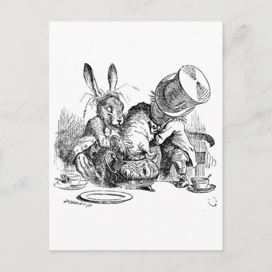 Carte Postale Les aventures d'Alice au pays des merveilles (Devant)