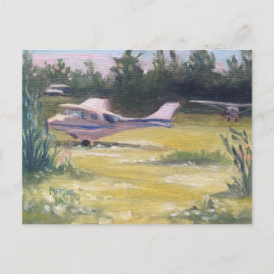 Carte Postale Les avions se rassemblent ici