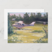 Carte Postale Les avions se rassemblent ici (Devant / Derrière)