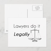 Carte Postale Les avocats le font ! (Devant / Derrière)