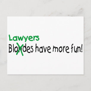 Carte Postale Les avocats ont plus de plaisir