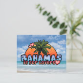 Carte Postale Les Bahamas sont pour les amoureux (Debout devant)