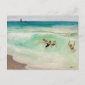 Carte Postale Les baigneurs dans la vague | Henri Lebasque (Devant)