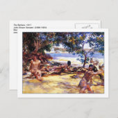 Carte Postale Les baigneurs par John Singer Sargent (Devant / Derrière)