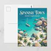 Carte Postale Les Bains îles Vierges britanniques (Devant / Derrière)