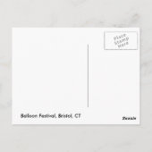 Carte Postale Les ballons montants aux premières heures (Dos)