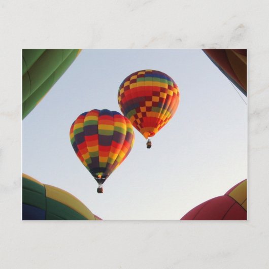 Carte Postale Les ballons montants aux premières heures (Devant)