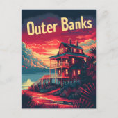 Carte Postale Les banques extérieures voyagent et (Devant)