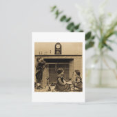 Carte Postale Les bas étaient suspendus par la Cheminée avec soi (Debout devant)