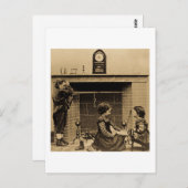 Carte Postale Les bas étaient suspendus par la Cheminée avec soi (Devant / Derrière)