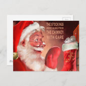 Carte Postale Les bas étaient suspendus par le c (Devant / Derrière)