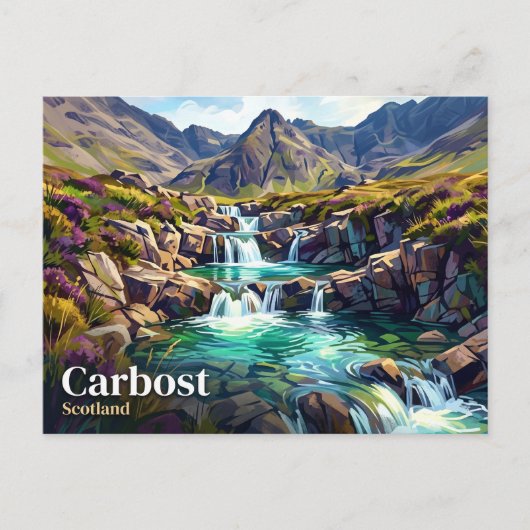 Carte Postale Les bassins des fées Écosse (Devant)