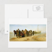 Carte Postale Les Bateaux sur la Volga, 1870-73 (Devant / Derrière)