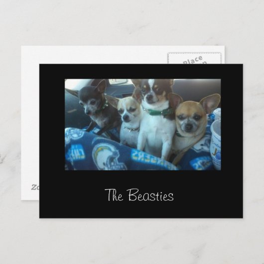 Carte Postale Les Beasties (Devant / Derrière)