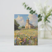 Carte Postale Les Beaux-Arts de l'Eglise vintage (Debout devant)