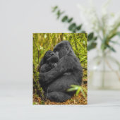 Carte Postale Les bébés animaux les plus mignons | Gorille & Béb (Debout devant)