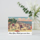 Carte Postale Les belles plages de Floride (Debout devant)