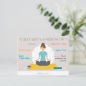 Carte Postale Les bienfaits de la méditation (Debout devant)
