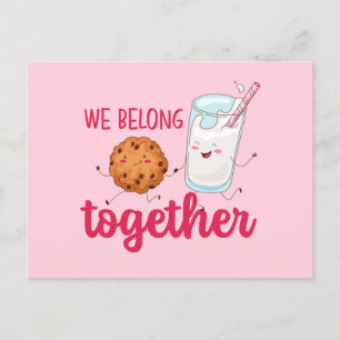 Carte Postale Les biscuits au lait Belong Together Cute Valentin