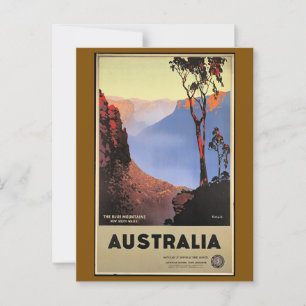 Carte Postale Les Blue Mountains, Australie,