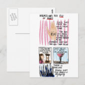 Carte Postale Les boîtes de nuit sont des fosses de la damnation (Devant / Derrière)