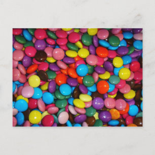 Carte Postale Les bonbons colorés