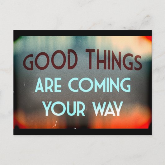 Carte Postale Les bonnes choses (Devant)