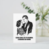 Carte Postale Les bonnes filles vont au paradis. Les lesbiennes (Debout devant)