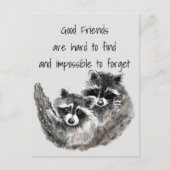Carte Postale Les bons amis difficiles à trouver Impossible Cita (Devant)