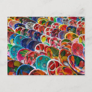 Carte Postale Les Bowls Mexicains Mayas Colorés