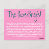 Carte Postale Les Boxerbriefs BGBOP's. (Dos)