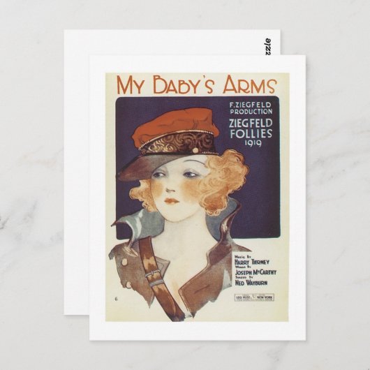 Carte Postale Les bras de mon bébé (Devant / Derrière)