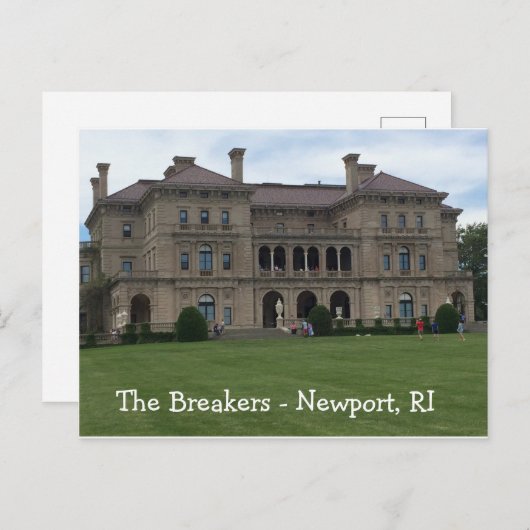 Carte Postale Les Breakers, Newport, RI (Devant / Derrière)