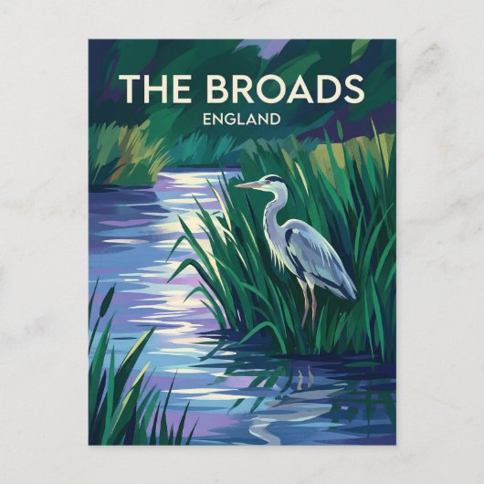 Carte Postale Les Broads Royaume-Uni (Devant)