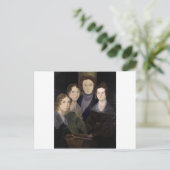 Carte Postale Les Brontës ~ Portrait Pilier restauré (Debout devant)