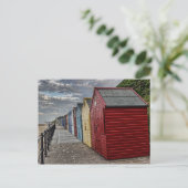 Carte Postale Les cabanes de plage colorées (Debout devant)
