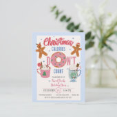 Carte Postale Les calories de Noël ne comptent pas (Debout devant)