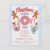 Carte Postale Les calories de Noël ne comptent pas (Devant)
