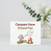 Carte Postale Les campeurs ont S'more fun (Debout devant)