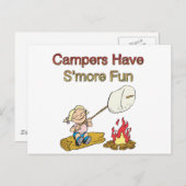 Carte Postale Les campeurs ont S'more fun (Devant / Derrière)