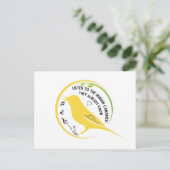 Carte Postale Les Canaris Humains Savent Déjà (Debout devant)
