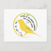 Carte Postale Les Canaris Humains Savent Déjà (Devant)