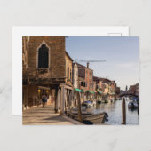 Carte Postale Les canaux de Murano (Devant / Derrière)