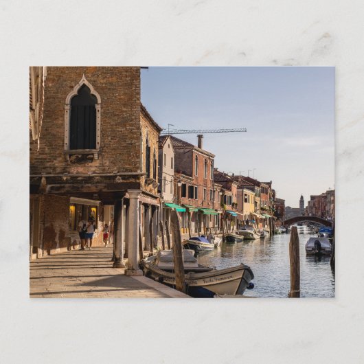 Carte Postale Les canaux de Murano (Devant)