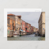 Carte Postale Les canaux de Murano (Devant / Derrière)