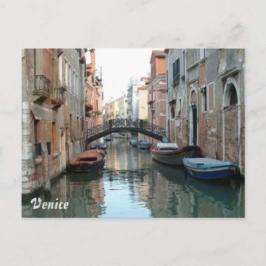 Carte Postale Les canaux de Venise (Devant)