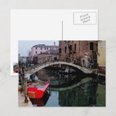 Carte Postale Les canaux de Venise II (Devant / Derrière)