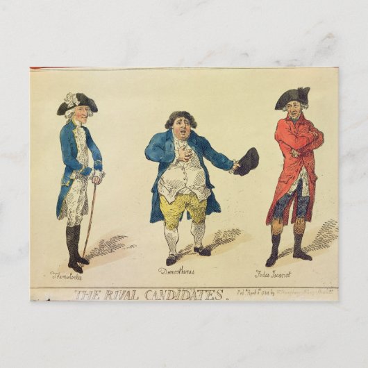 Carte Postale Les candidats rivaux (Devant)