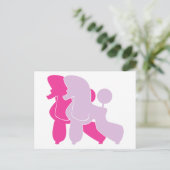 Carte Postale Les caniches roses (Debout devant)